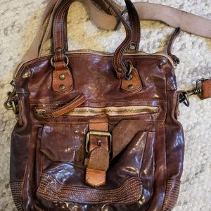 Campomaggi Vertical Tote Purse Bag 12x9x4